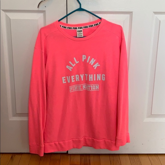 Pink long sweatshirt